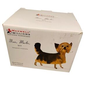 Maxwell & Williams BFF Bad Haircut Marc Martin Coffee Tea Mug In Box Puppy Dog